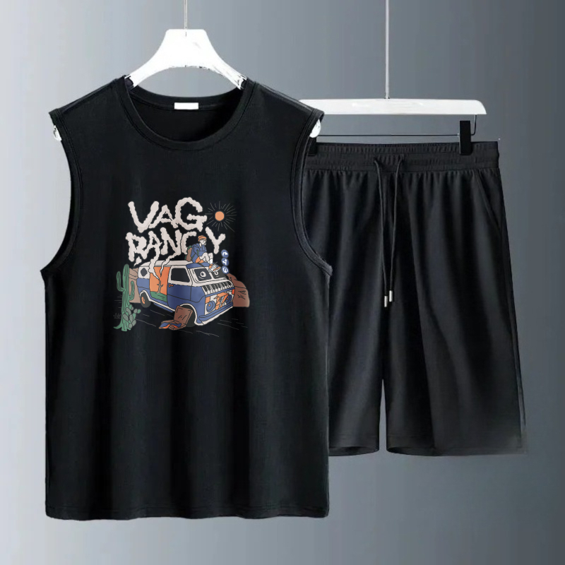 Summer Knit Clothing - 남성용 탱크탑 세트 2026 여름 빠른
