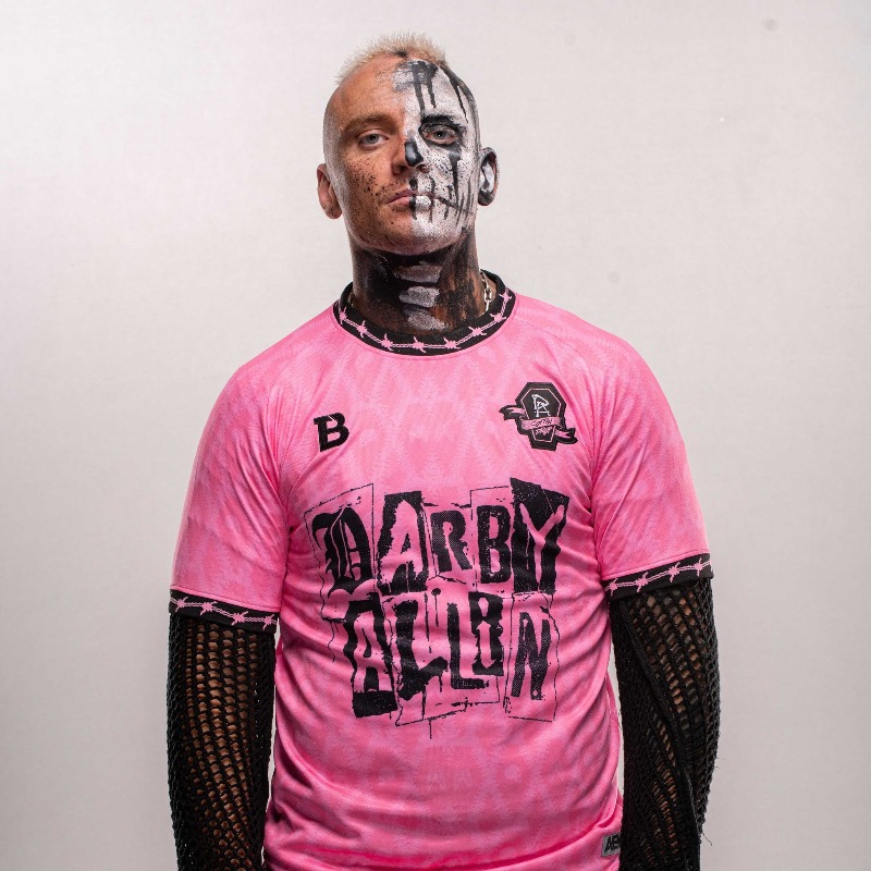 Summer Clothing Old Money - Darby Allin 레슬링 프린트 핑크 저지