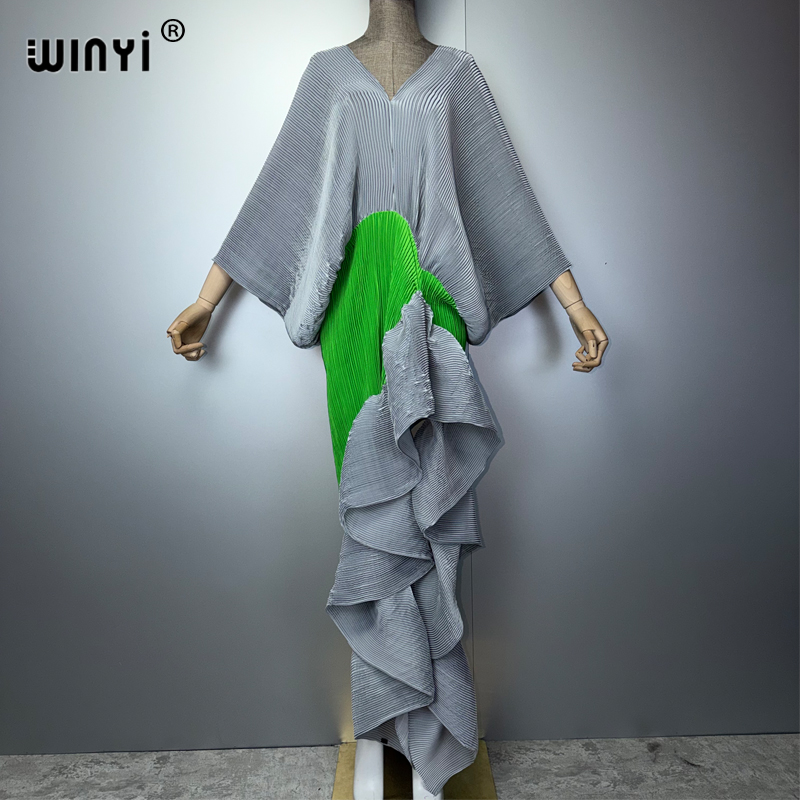 Summer Clothing H&M - WINYI 여성용 새로운 플리츠 슬림 하이