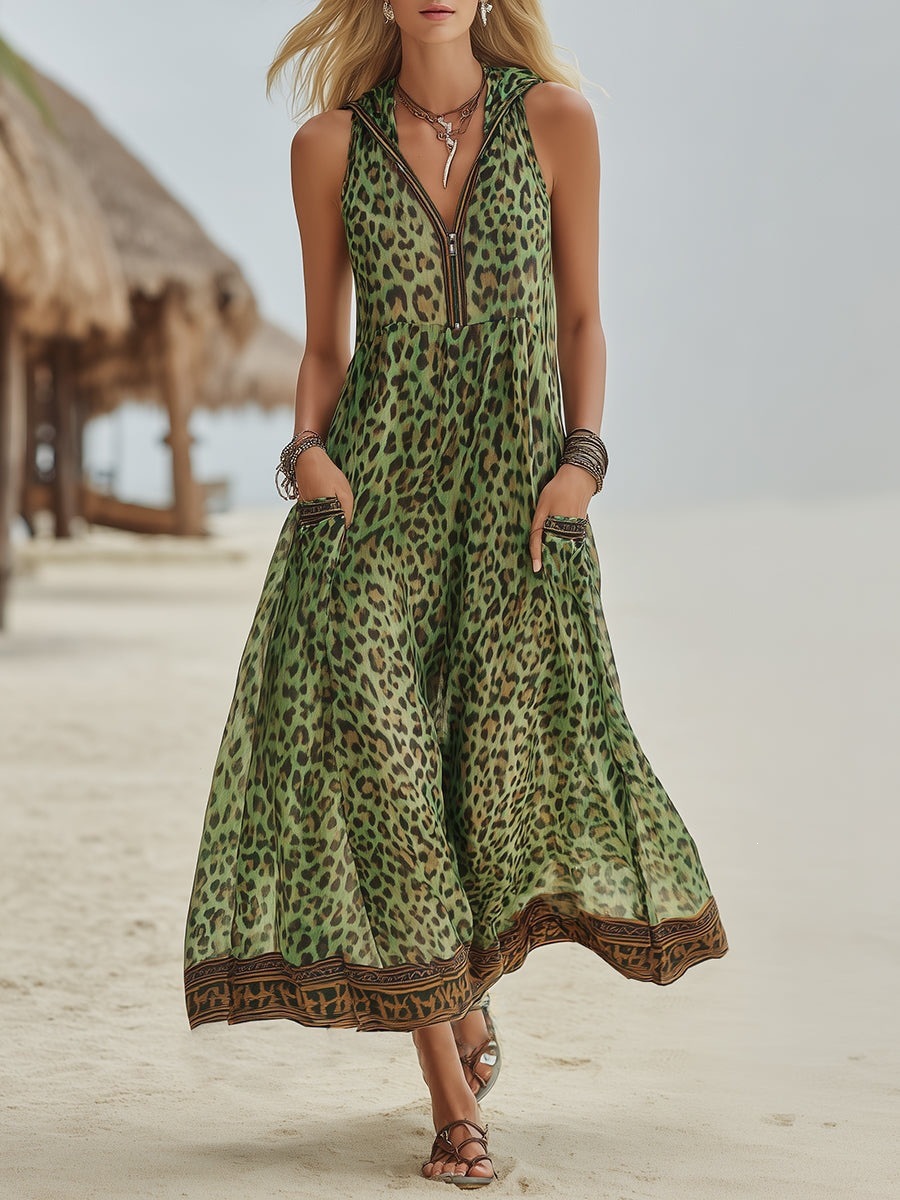 Summer Clothing H&M - 2026 빈티지 여성 롱 드레스 지퍼