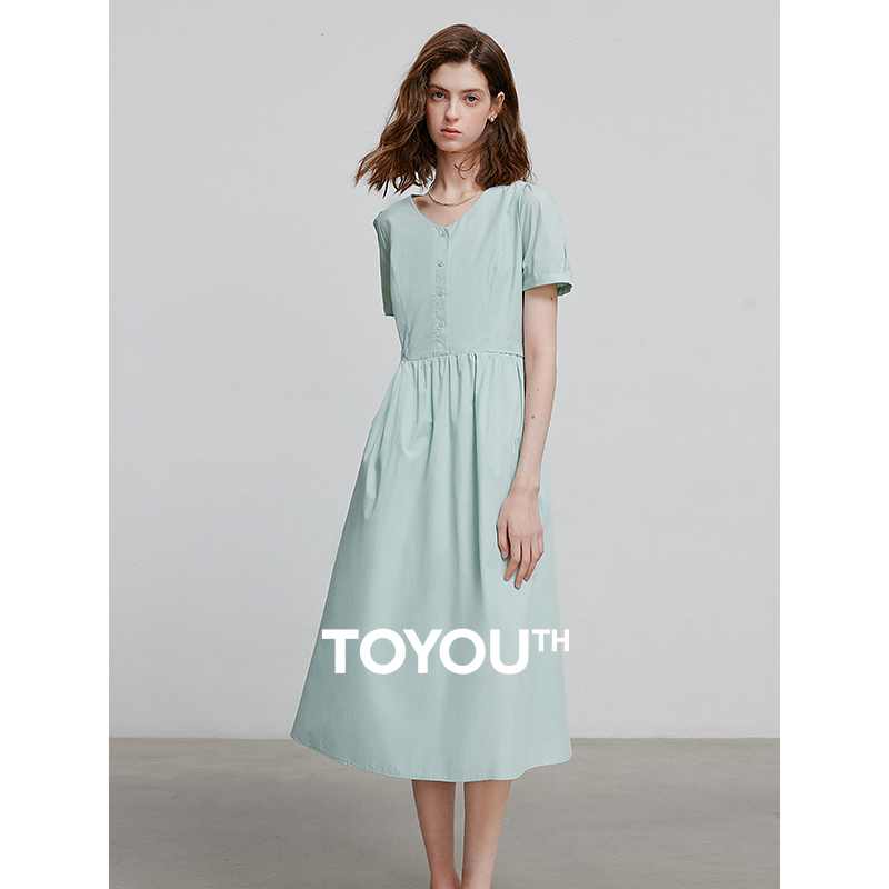 Summer Clothing H&M - TOYOUTH 여성 드레스 2025 여름 새로운