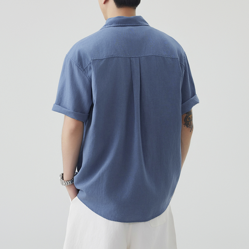 브랜드 의류 봄 여름 린넨 코튼 혼방 남성 반팔 셔츠  - Summer Clothing Old Money 리뷰 및 가격