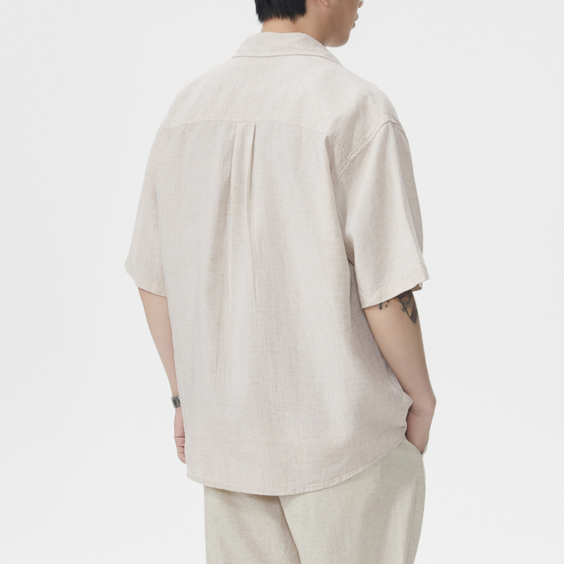 브랜드 의류 봄 여름 린넨 코튼 혼방 남성 반팔 셔츠  - Summer Clothing Old Money 리뷰 및 가격