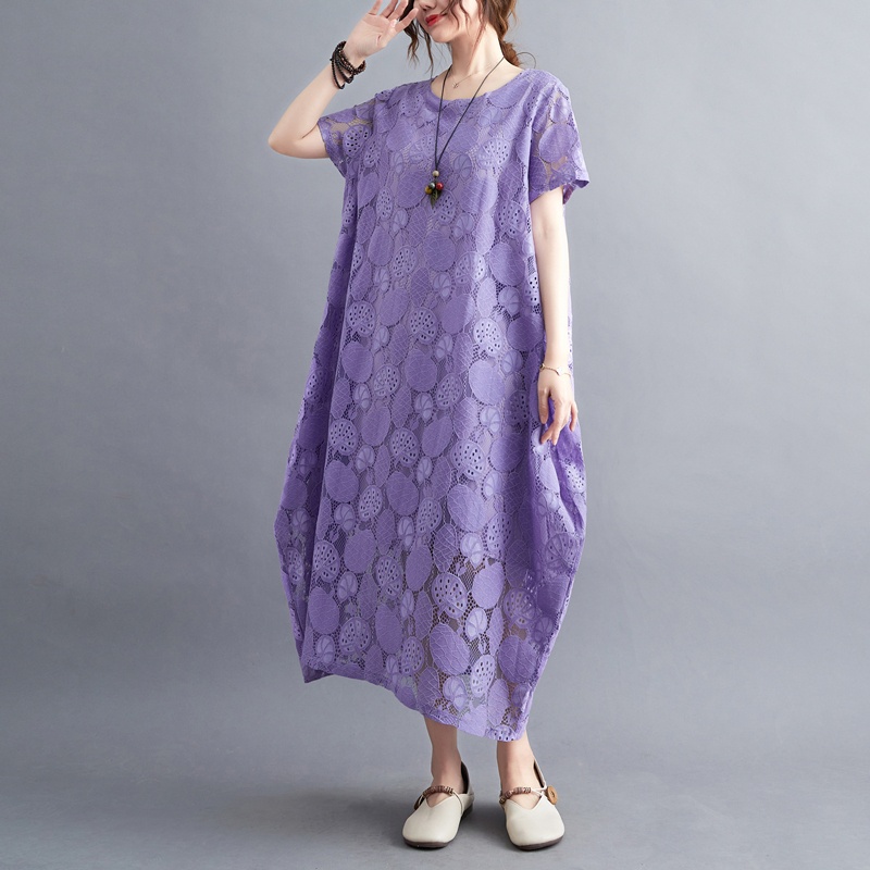 캐주얼 레이스 속이 비치는 롱 드레스 플러스 사이즈 여 - Summer Upf Clothing 리뷰 및 가격