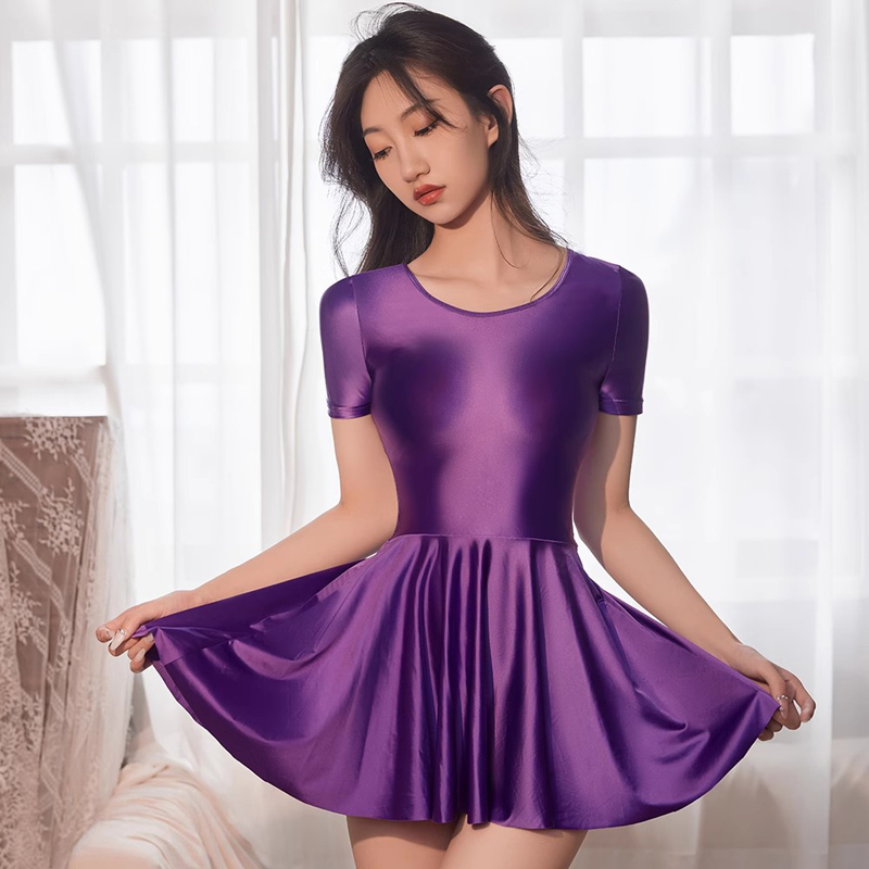 섹시한 글로스 타이츠, 반팔 라운드넥, 반짝이 원피스, - Summer Clothing H&M 리뷰 및 가격