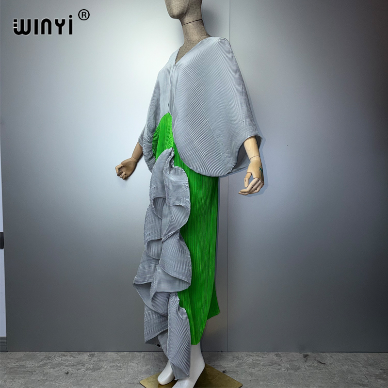WINYI 여성용 새로운 플리츠 슬림 하이 포크 드레스 - Summer Clothing H&M 리뷰 및 가격