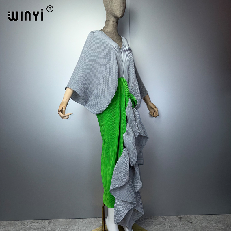 WINYI 여성용 새로운 플리츠 슬림 하이 포크 드레스 - Summer Clothing H&M 리뷰 및 가격