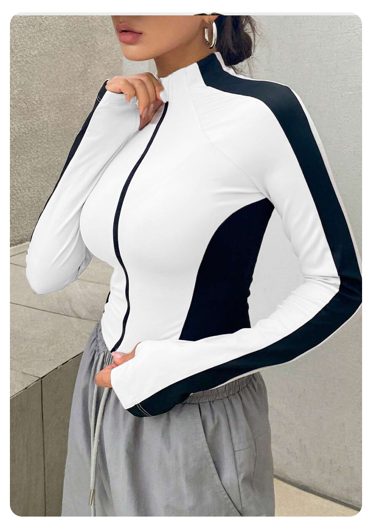요가 의류 스탠드업 칼라 재킷 아웃도어 스포츠 긴팔 여 - Summer Knit Clothing 리뷰 및 가격