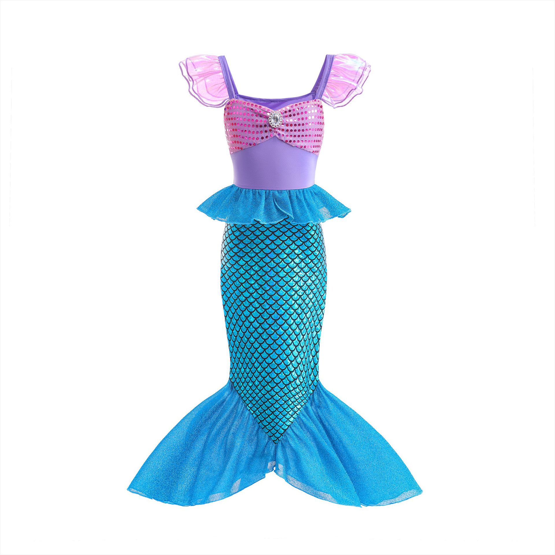 인어 생일 파티 드레스 여름 소녀 인어 의상 카니발 애 - Summer Clothing For Kids Girls 리뷰 및 가격