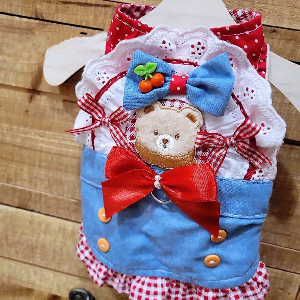 봄 애완 동물 의류 클래식 레드 그리드 드레스 비숑스  - Xl Summer Clothing 리뷰 및 가격