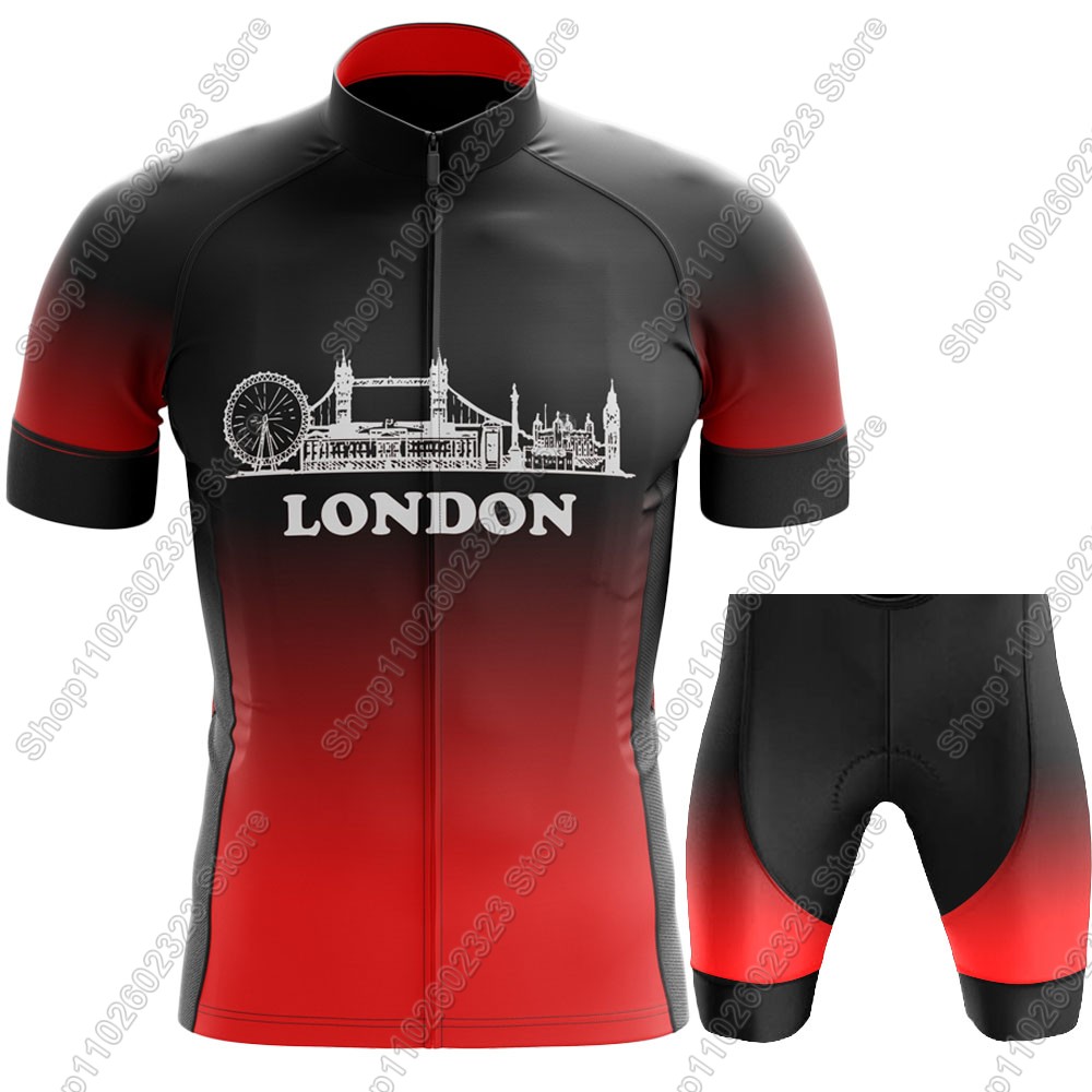 런던 팀 사이클링 저지 2025 세트 여름 잉글랜드 레 - Summer Clothing London 리뷰 및 가격